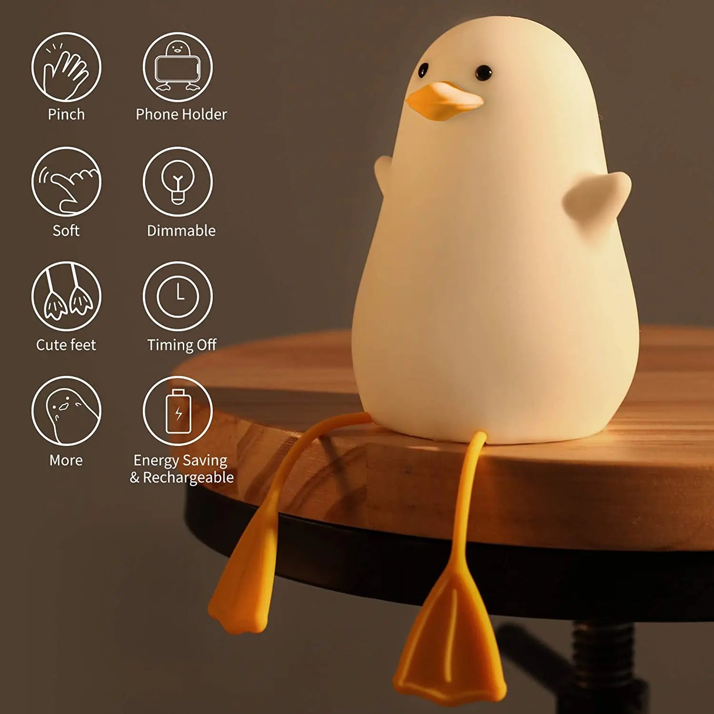 BirdLight - Lámpara LED Nórdica en Forma de Pájaro con Sensor Táctil