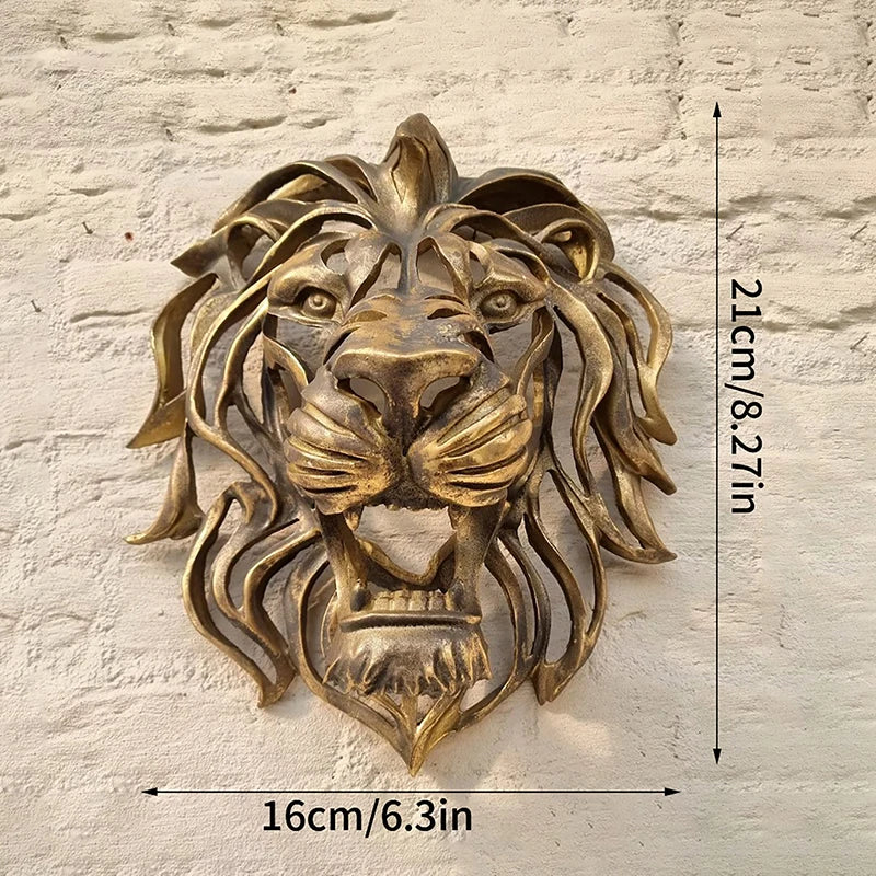 Lion Majesty™ – Escultura 3D en Metal para Pared (Edición Exclusiva AnimalArtBuy®)
