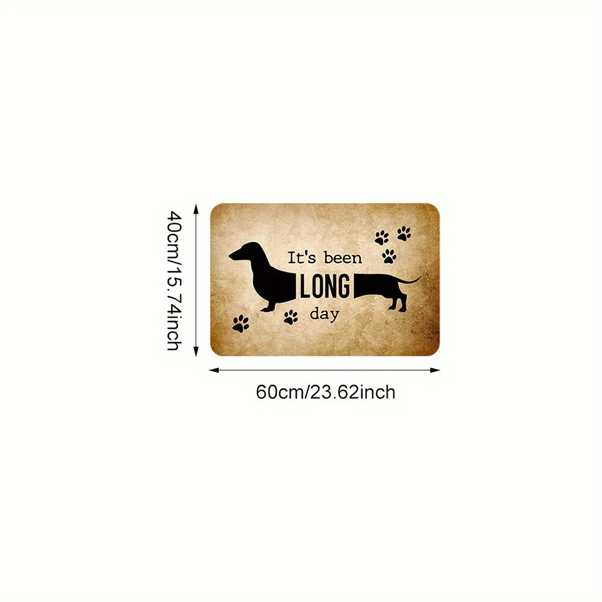 Felpudo Teckel “Long Day” – Alfombra de Entrada Original para Amantes de los Perros