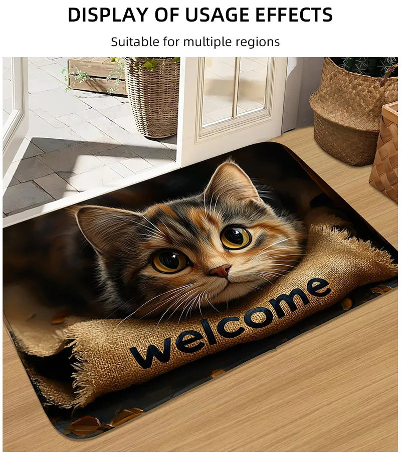 Felpudo Decorativo con Estampados de Yorkshire Terrier | Animal Home Collection