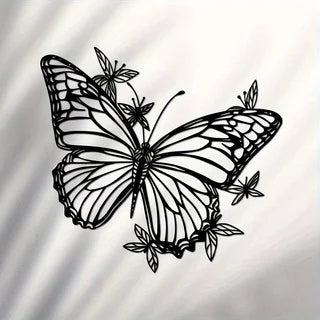 Mariposa de Metal – Escultura de Pared para Jardín o Interior By Animal Art