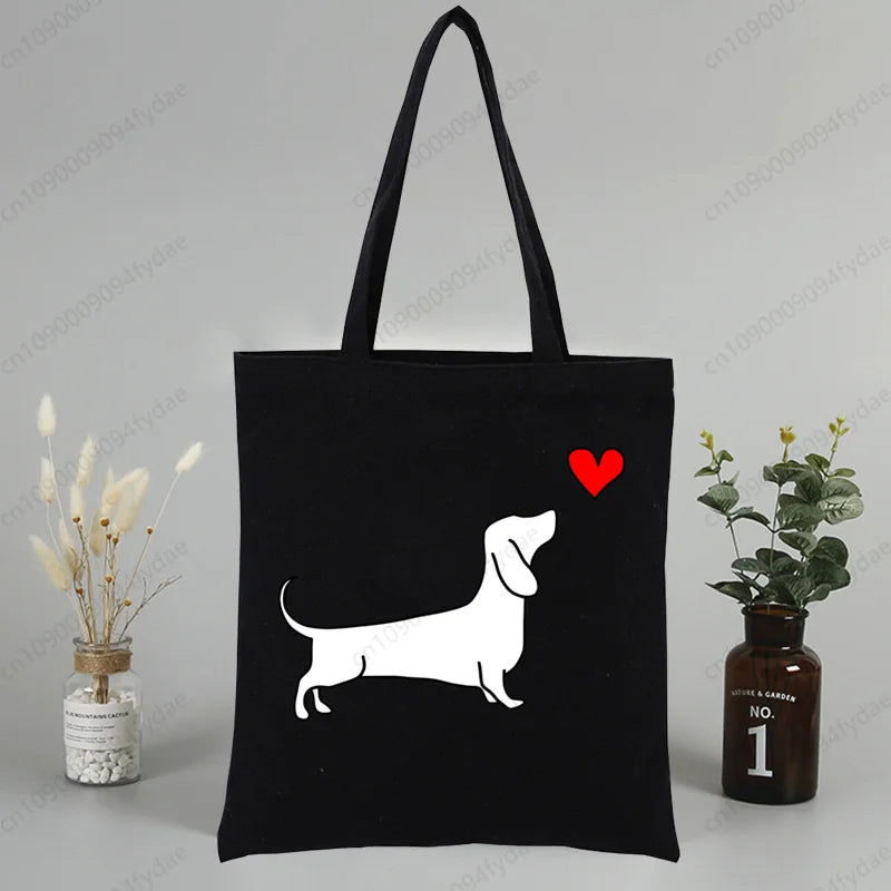 Tote Bag Exclusiva AnimalArtBuy – Teckel Cute