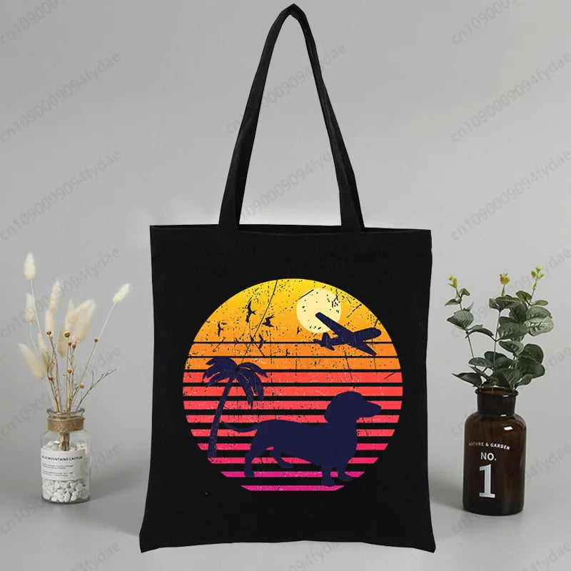 Tote Bag Exclusiva AnimalArtBuy – Teckel Cute