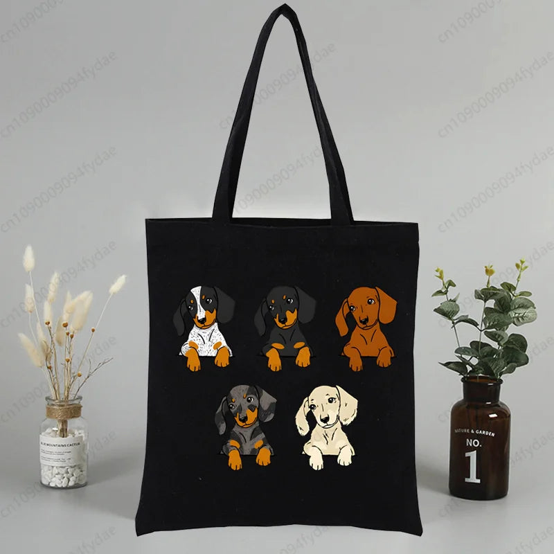 Tote Bag Exclusiva AnimalArtBuy – Teckel Cute
