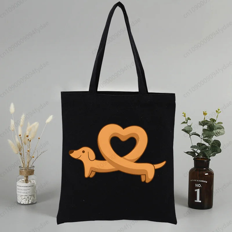 Tote Bag Exclusiva AnimalArtBuy – Teckel Cute