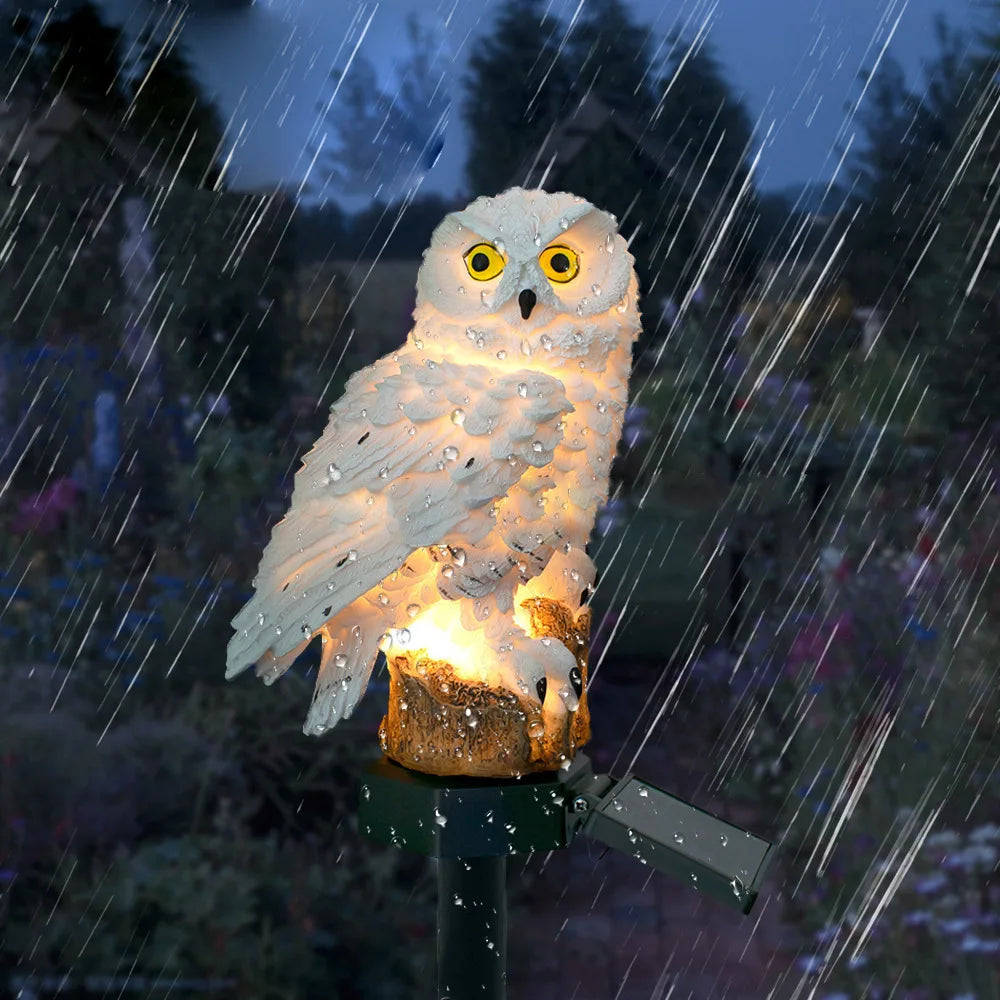 OwlLight™ by AnimalArtBuy® – Lámpara Solar de Búho para Jardín y Terraza