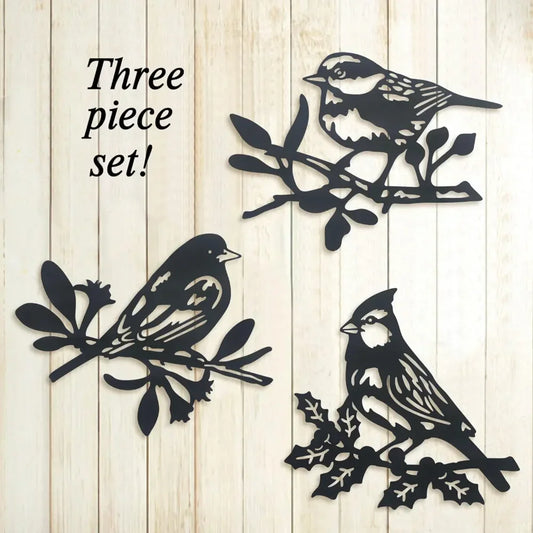 Aves de Metal en Relieve – Arte Decorativo para Interior By Animal Art
