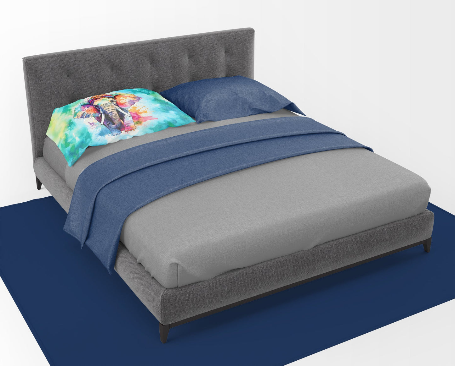 Funda de Almohada | Elefante Hippie - Arte Bohemio Dormitorio