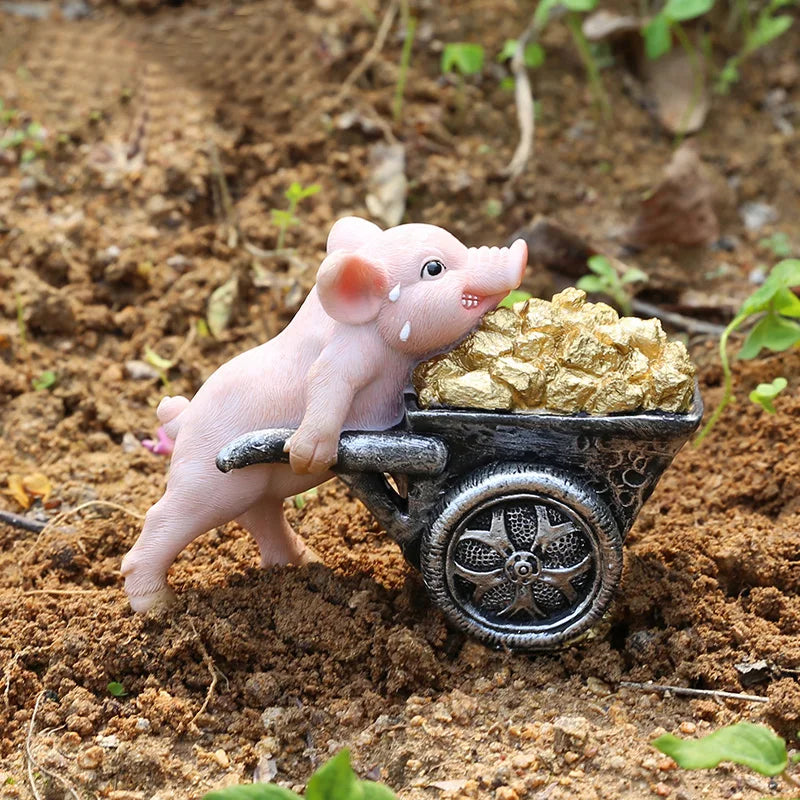 Mini Figuras de Cerdos Graciosos – Colección Animalística | Esculturas de Animales Únicas