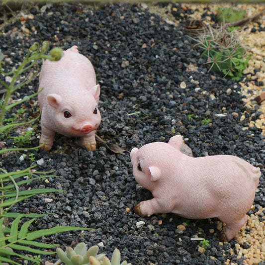 Mini Figuras de Cerdos Graciosos – Colección Animalística | Esculturas de Animales Únicas