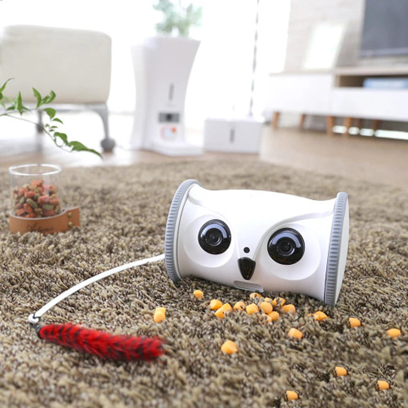 OwlPet Vision – Robot Inteligente Interactivo con Cámara HD para Mascotas | TechPets by AnimalArtBuy
