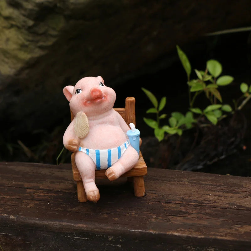 Mini Figuras de Cerdos Graciosos - Colección Animalística