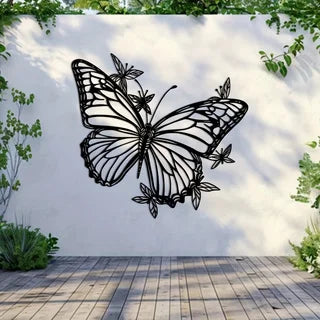 Mariposa de Metal  – Escultura de Pared para Jardín o Interior By Animal Art