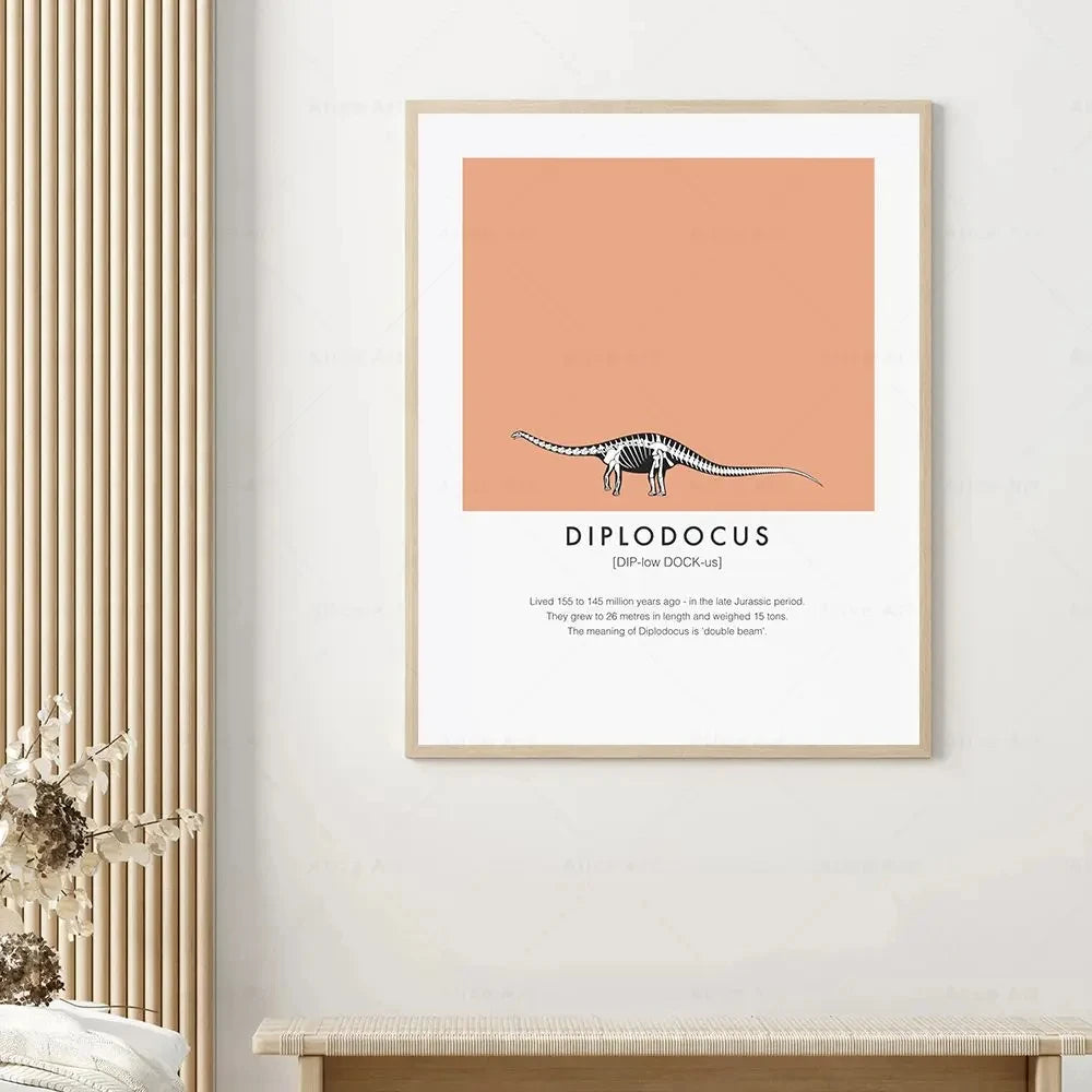 Jurassic Frames – Colección Animal Art - Marco dinosaurio decor