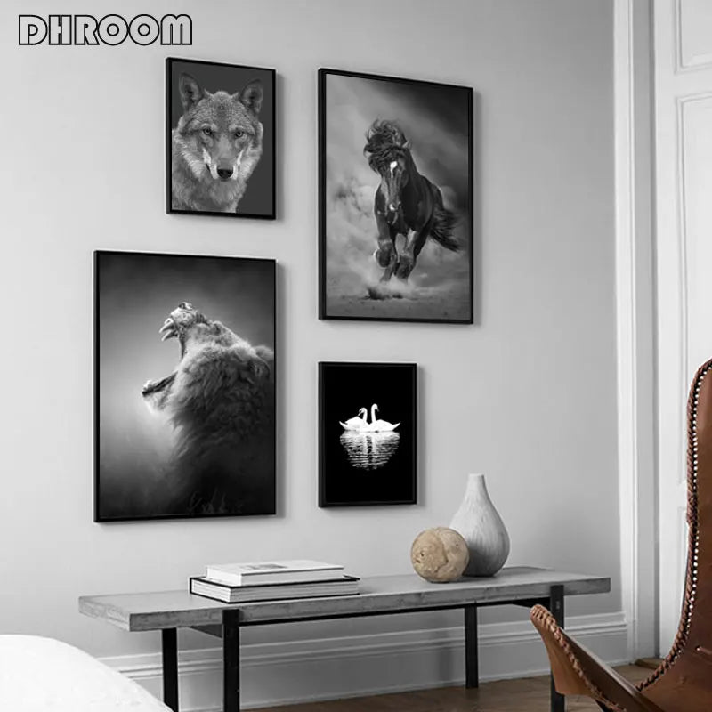 Sombras Salvajes – Colección en Blanco & Negro By Animal Art