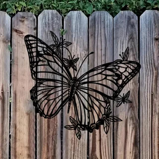 Mariposa de Metal  – Escultura de Pared para Jardín o Interior By Animal Art