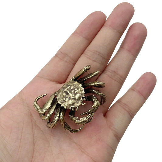 Cangrejo de latón – Una joya marina en miniatura | Animalium Laton Art