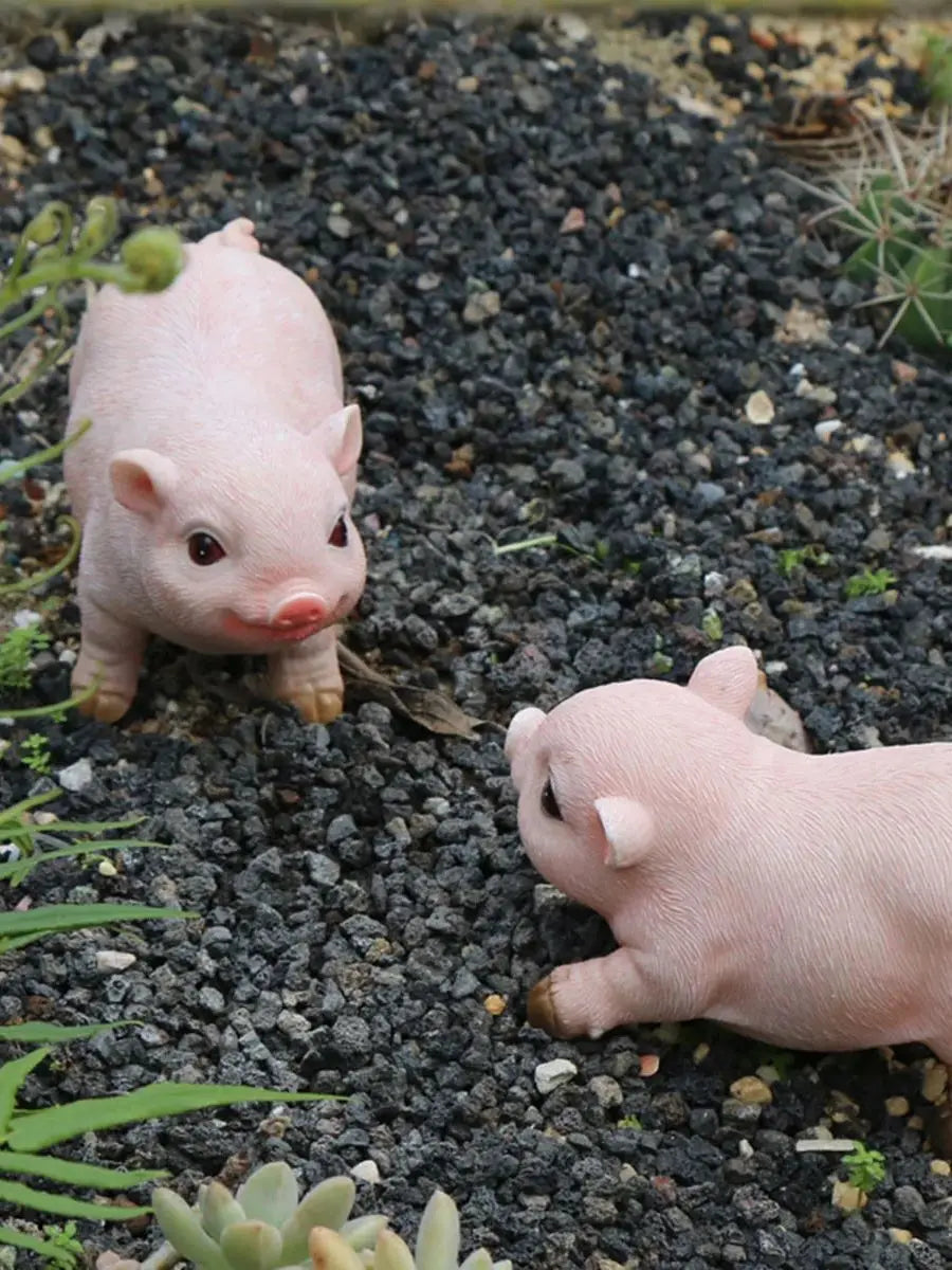 Mini Figuras de Cerdos Graciosos - Colección Animalística