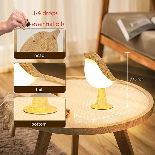 BirdLight - Lámpara LED Nórdica en Forma de Pájaro con Sensor Táctil