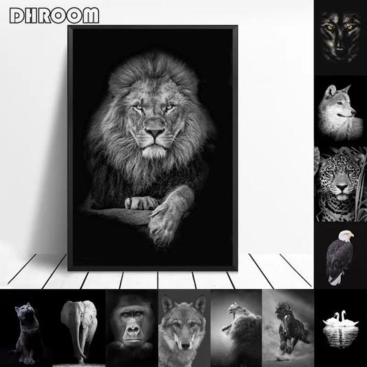 Sombras Salvajes – Colección en Blanco & Negro By Animal Art