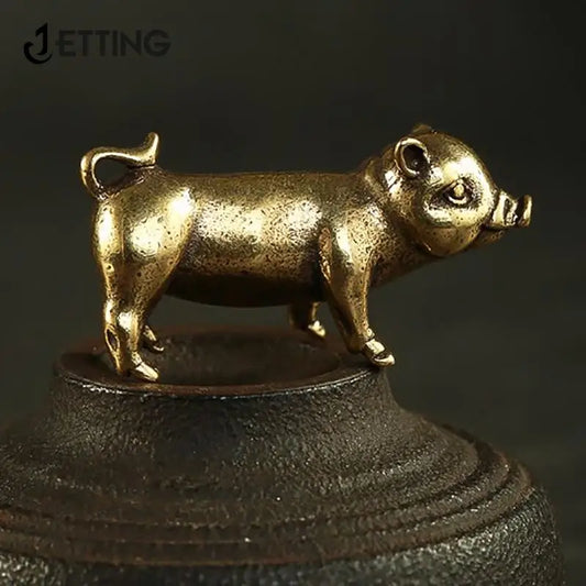 Cerdo de Latón Miniatura - Zodíaco Chino | Animalium Laton Art