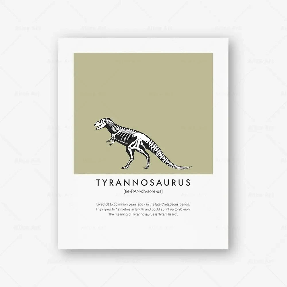Jurassic Frames – Colección Animal Art - Marco dinosaurio decor