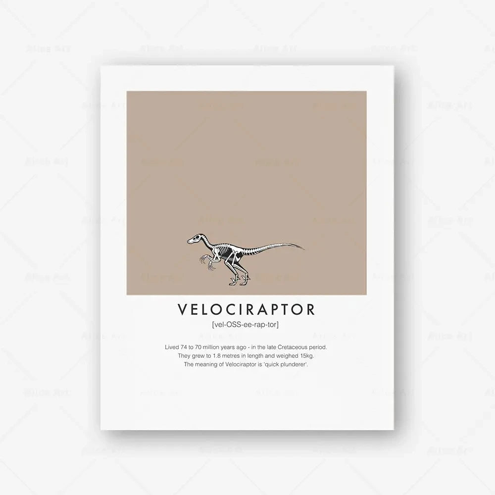 Jurassic Frames – Colección Animal Art - Marco dinosaurio decor