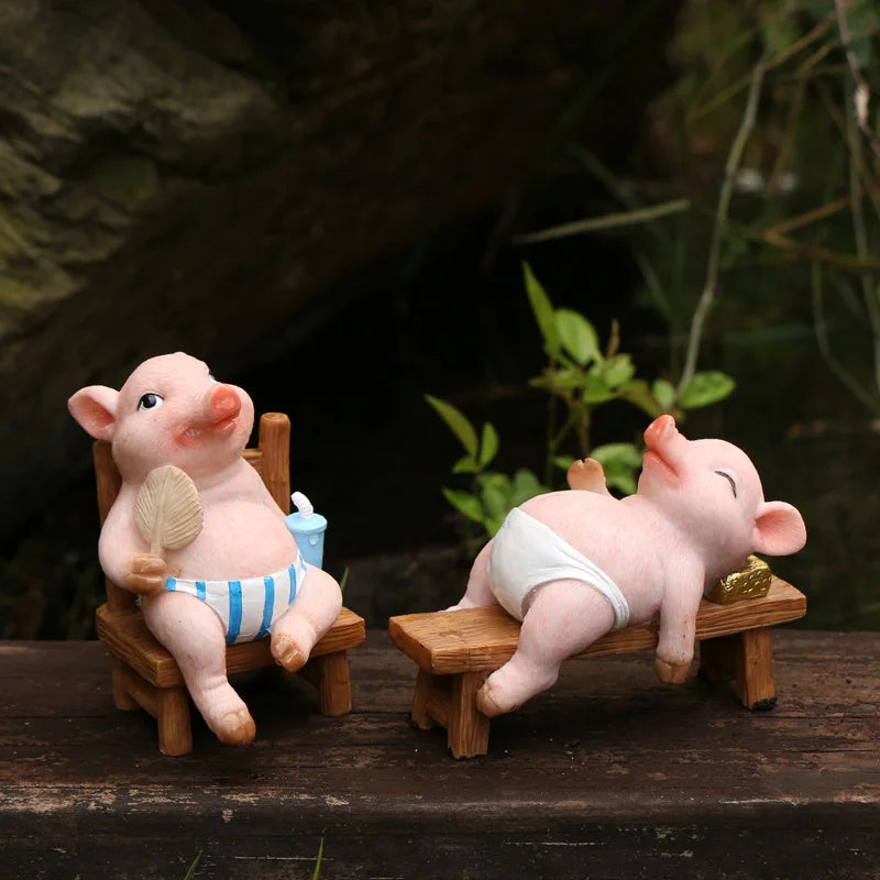 Mini Figuras de Cerdos Graciosos - Colección Animalística
