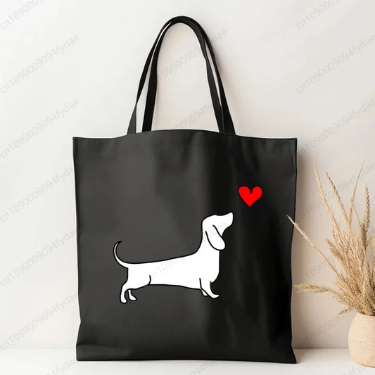 Tote Bag Exclusiva AnimalArtBuy – Teckel Cute