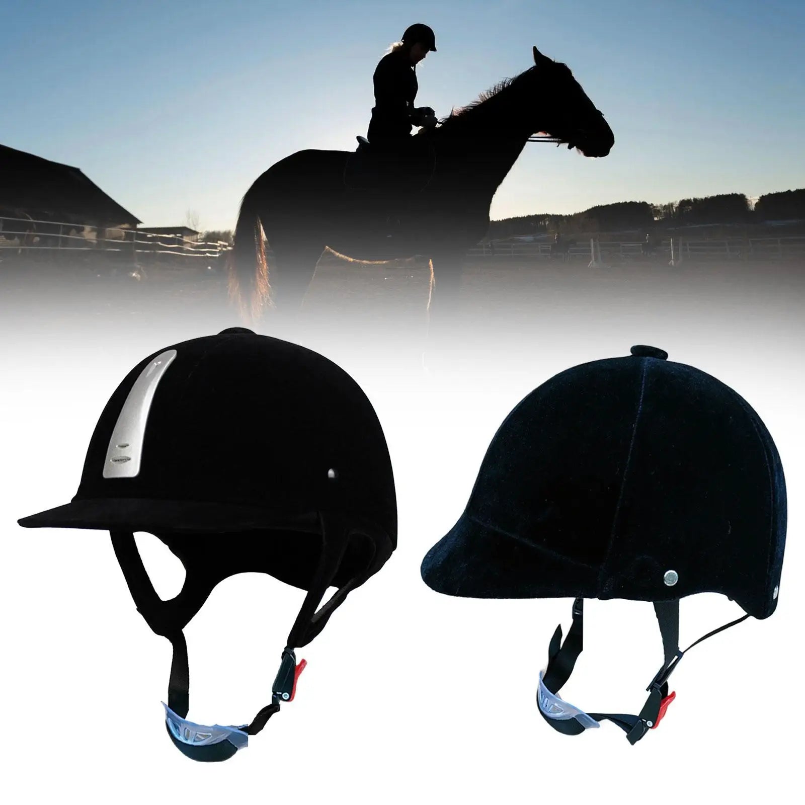 casco clásico jinete jockey equitación animal art con ventilación