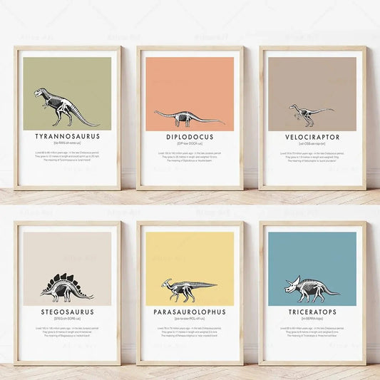 Jurassic Frames – Colección Animal Art - Marco dinosaurio decor
